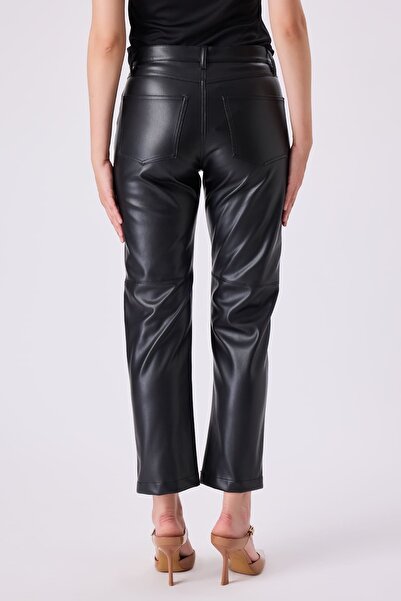 FEVER Deri havuç pantolon