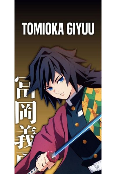 animeandyourworld Tomioka Giyuu Anime Notebook - 1 Piece, A4 Size 21*29 Cm, Special Design, Unlined Large Size