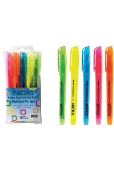 Noki Pen Type Highlighter 5 pcs