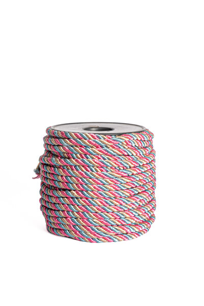 MEFAKS TEKSTİL 3mm Polyester Kordon İp 25 Metre | Makrome & Örgü İpi