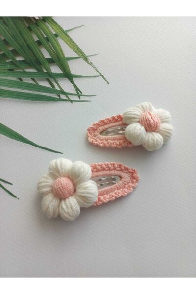 Kadın Girişimciler Atölyesi Σετ 2 Χειροποίητες Πόρπες Daisy Niche Snap