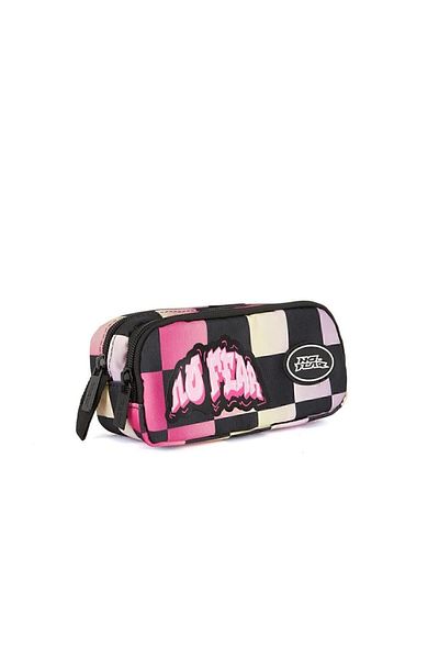 No Fear Original Pencil Bag Double Compartment Pink