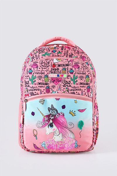 ÇÇS Unicorn Patterned Kids Children's School Bag