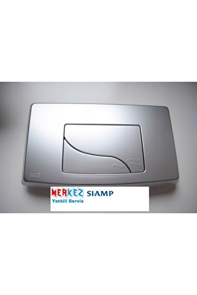SİAMP Rezervuar Kapağı Siamp Gömme Rezervuar Kumanda Paneli Mat Krom