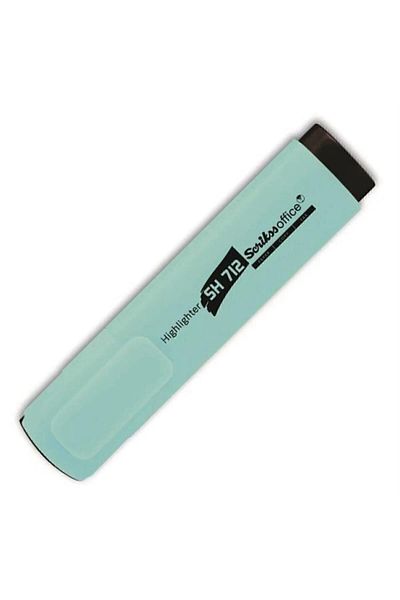 Scrikss Pastel Turquoise Highlighter - Sh712 Model, 12 Pieces