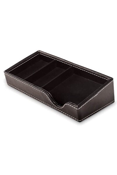 Mas Органайзер за бележник, кожа, черен