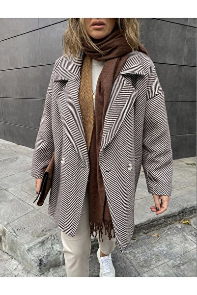 Tünel moda KABÁT HERRINGBONE DESIGN CACHET