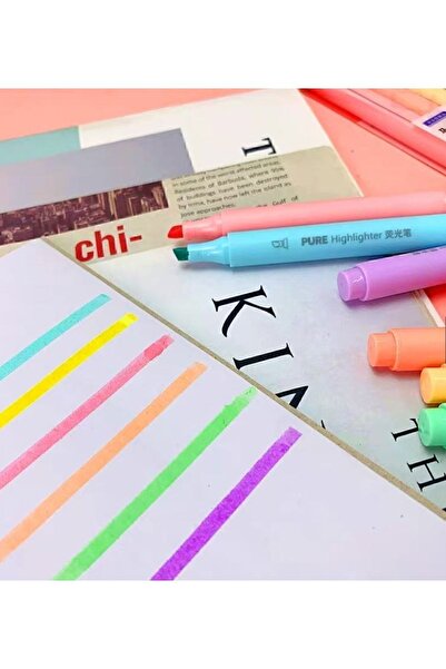 Pure 6'lı Fosforlu Kalem Seti