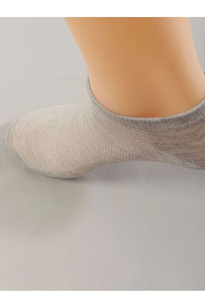 Mudizone Сиви унисекс кецове, мрежести чорапи до глезена, 1 чифт