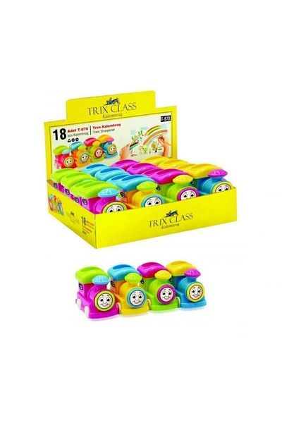 TRİX Trix Pencil Sharpener Plastic Train 18 Pieces