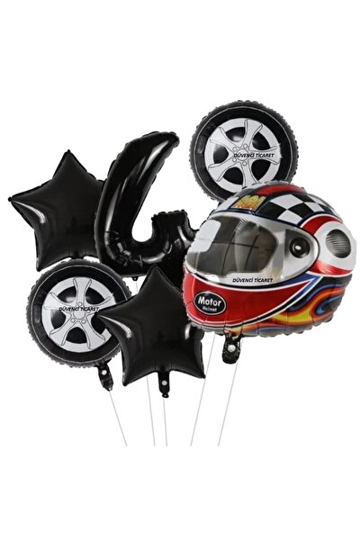 DÜVENCİ TİCARET Set de baloane din folie pentru cască cu cifre de vârstă