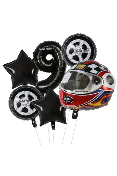 DÜVENCİ TİCARET KASK FOLYOLU YAŞ RAKAM BALON SET