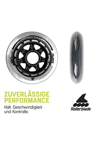 Rollerblade Neutro Profesyonel Fitness Paten Tekerlek Seti 90mm/84a Silikon (...