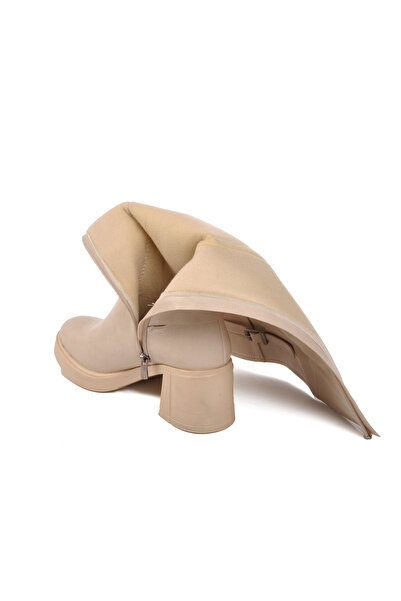 Pierre Cardin Pc-54119 Cream Colored Women's Boots