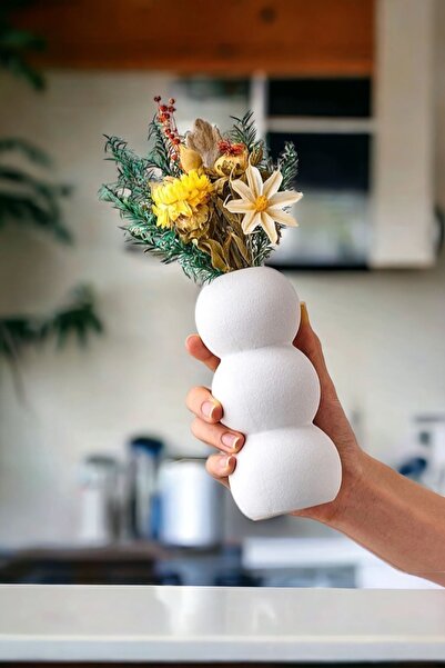 MUJİ STORE Dekoratif Minyatür Bubble Vazo 14 Cm