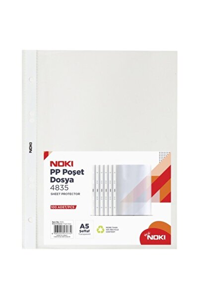 Noki A5 Poşet Dosya 100 Lü 4835