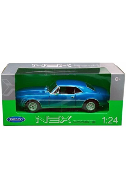 WELLY 1:24 1967 Pontiac Firebird Mavi Model Metal Araba