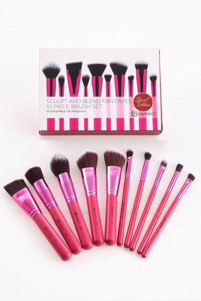 Bh Cosmetics 10'lu Pembe Makyaj Fırça Seti