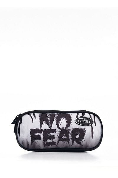 No Fear Μαύρο - Λευκό Ανδρική Τσάντα Μολυβιού NO FEAR 3575