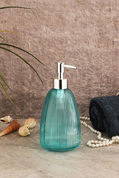 ANGDESİGN Angdesign Star Glass Liquid Soap Dispenser - Bead Blue