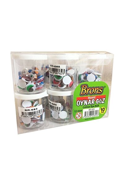 Brons Oynar Göz Renkli 10 mm 6 Set Br-685