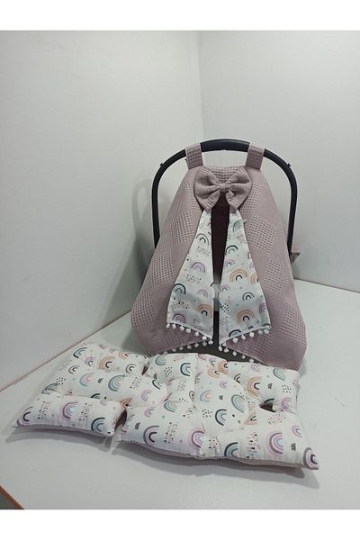 BUSEBABYHOME Lavender Stroller Cover and Stroller Cushion Set of 2