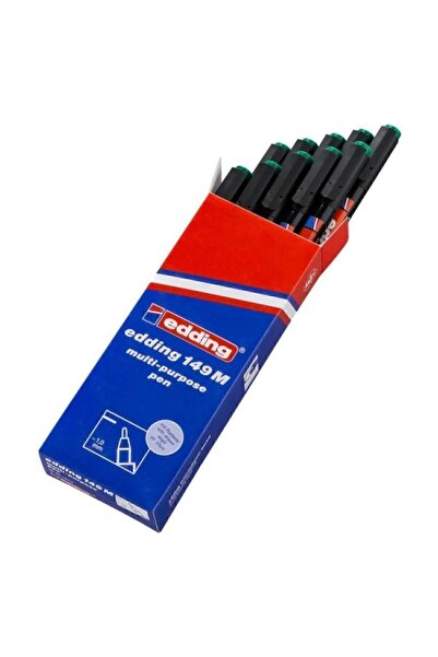 Edding 149 M Yeşil Permanent Kalem Silgili 10 Lu Kutu