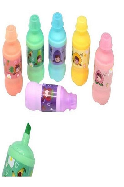 Banadabak Highlighter (Marking Pen) Bottle Mini 6 Colors Bx-601