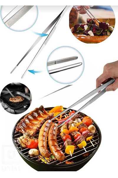 Dalian Home 30cm Stainless Steel Kitchen Food and Cook Chef Tweezers