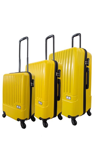 Wexta Wx-230 3’lü Sarı Valiz Seti