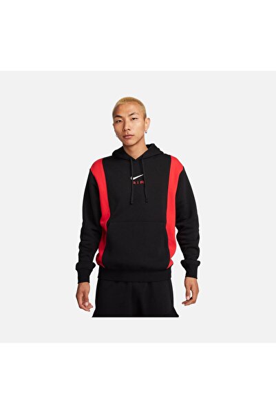 Nike Sportswear Swoosh Air Graphic Fleece Pullover Hoodie Erkek Sweatshirt