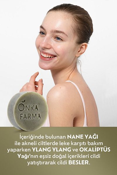 OnkaFarma Onka Farma Purification Natural Soap 100 gr Skin Refreshing Soothing Nourishing Solid Soap