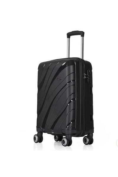ÇÇS Large Size Unbreakable Black Suitcase 5223 - Polypropylene