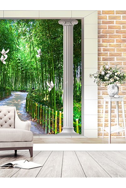 dreamwall Bambu Orman Manzaralı Isı Ve Ses Yalıtımlı Sağlıklı Tekstil Duvar Kağıdı