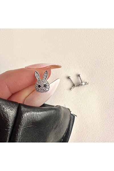 Okko Store Cerrahi Çelik Tavşan Tragus Piercing