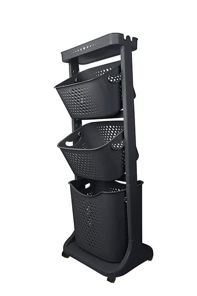 Bastonlu Anthracite Meticulous Layered Basket Organizer - No:4 Tp-750