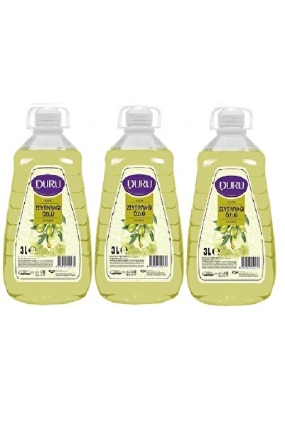 Duru Natural Olive Zeytinyağlı Sıvı Sabun 3 Lt X 3 Adet