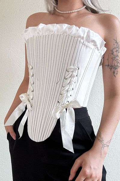 HERA BELLA Bustieră corset victorian vintage