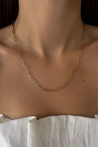 Okko Store Steel Choker Chain Necklace