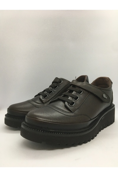 Ortopedia Hakiki Deri Kadın Ayakkabı 2101 - Kahverengi