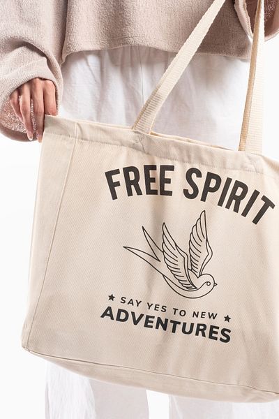 The Lycos free Spirit" Canvas Tote Shoulder And Beach Bag