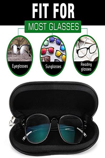 POLARİTANO Sunglasses Case - Zippered and Anti-Scratch, Compatible with All Glasses Models