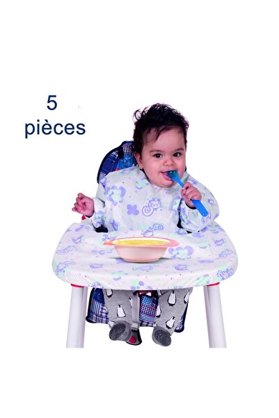 Sevi Bebe 264 Kullan At Kollu Mama Sandalyesi Önlüğü 5'li