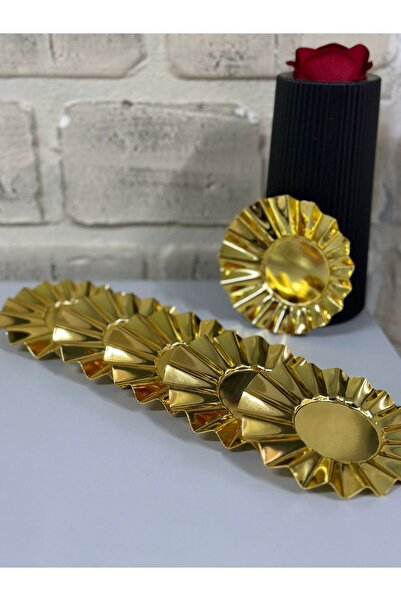 MAHUR HOME Metal Gold 6lı Bardak Altlığı