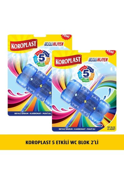 Koroplast Wc Blok 5 Etkili 2 X 50 Gr x 2 Paket