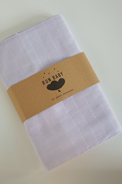 runbaby 100x120cm Oeko-tex Certified Baby Muslin Blanket Lilac