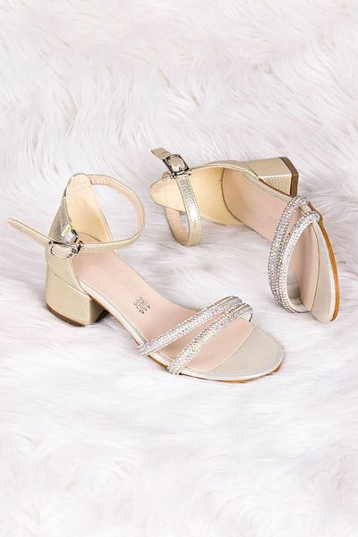 Kiko Kids 791 Vakko Stone Mädchen-Sandalen mit 3 cm Absatz