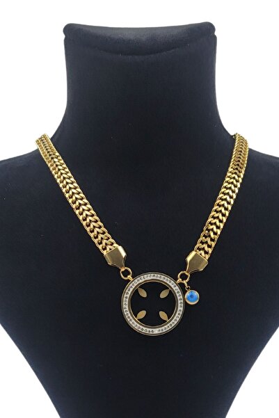 Gloria Accessory قلادة من الفولاذ المقاوم للصدأ - سلسلة وأرباع الذواقة، موديل...