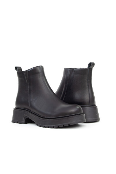 Bulls & Gulls Γνήσιες δερμάτινες μπότες με λεπτομέρεια από καουτσούκ από καουτσούκ