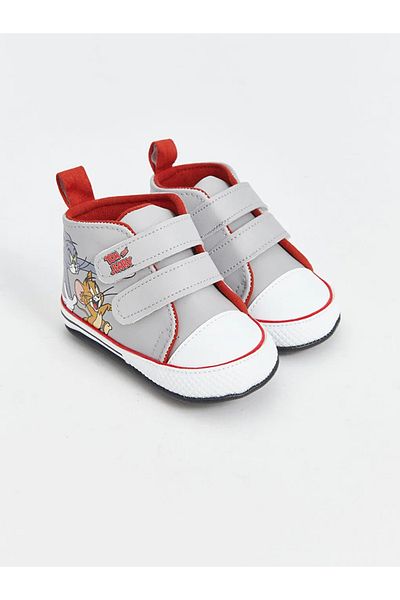 LC Waikiki Tom and Jerry Printed Lcw Steps Baby Boy Walking Shoes